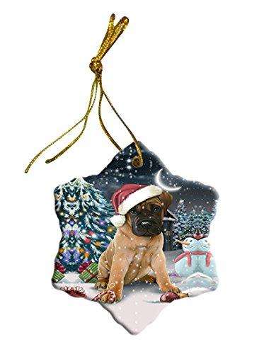 Have a Holly Jolly Bullmastiff Dog Christmas Star Ornament POR2505