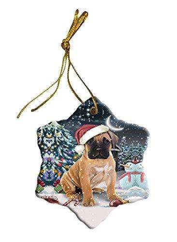 Have a Holly Jolly Bullmastiff Dog Christmas Star Ornament POR2506