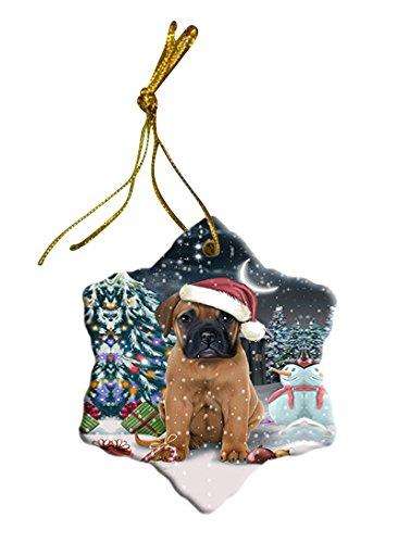 Have a Holly Jolly Bullmastiff Dog Christmas Star Ornament POR2508