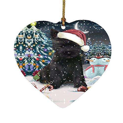 Have a Holly Jolly Cairn Terrier Dog Christmas Heart Ornament POR1807