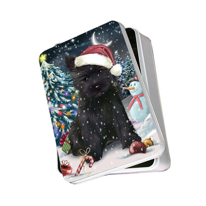 Have a Holly Jolly Cairn Terrier Dog Christmas Photo Storage Tin PTIN0100