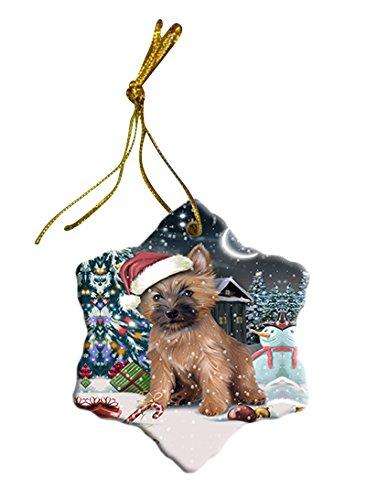 Have a Holly Jolly Cairn Terrier Dog Christmas Star Ornament POR2398