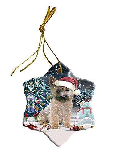 Have a Holly Jolly Cairn Terrier Dog Christmas Star Ornament POR2399