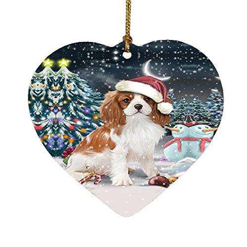 Have a Holly Jolly Cavalier King Charles Spaniel Dog Christmas Heart Ornament POR1918