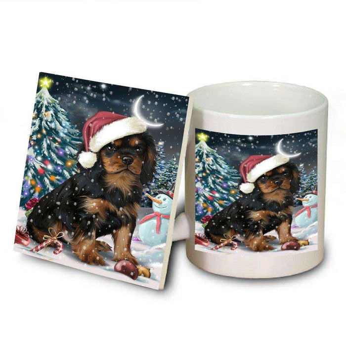 Have a Holly Jolly Cavalier King Charles Spaniel Dog Christmas Mug and Coaster Set MUC0210