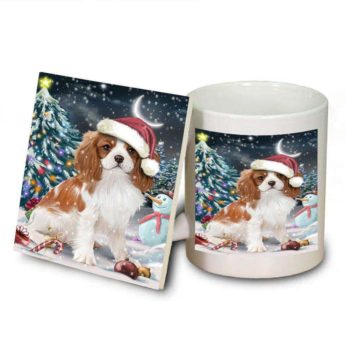 Have a Holly Jolly Cavalier King Charles Spaniel Dog Christmas Mug and Coaster Set MUC0211