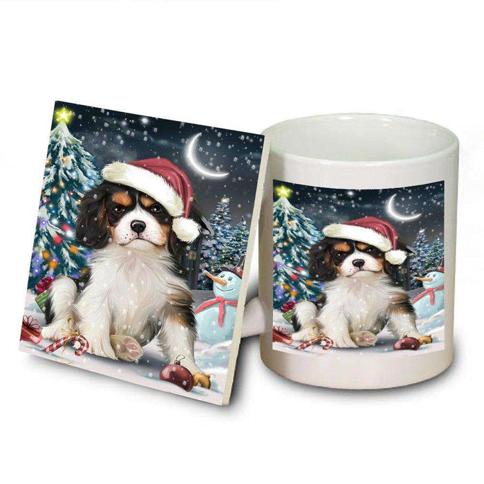 Have a Holly Jolly Cavalier King Charles Spaniel Dog Christmas Mug and Coaster Set MUC0212