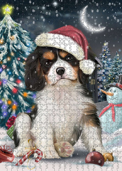 Have a Holly Jolly Cavalier King Charles Spaniel Dog Christmas Puzzle with Photo Tin PUZL1821