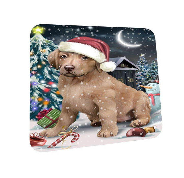 Have a Holly Jolly Chesapeake Bay Retriever Dog Christmas Coasters CST122 (Set of 4)