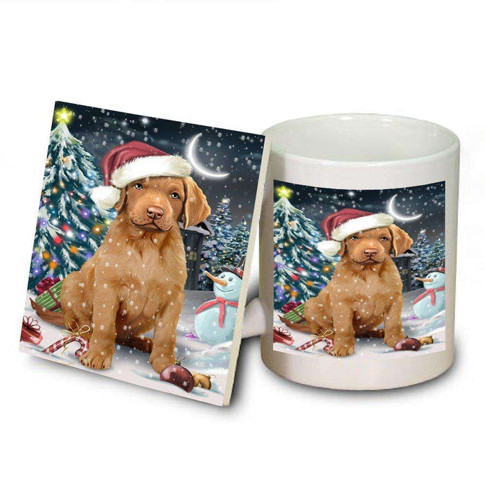 Have a Holly Jolly Chesapeake Bay Retriever Dog Christmas Mug and Coaster Set MUC0213