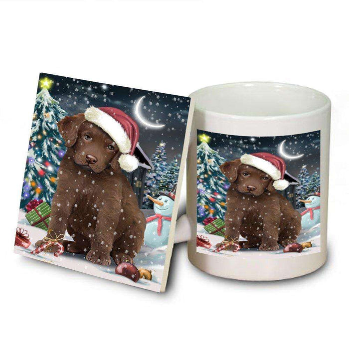 Have a Holly Jolly Chesapeake Bay Retriever Dog Christmas Mug and Coaster Set MUC0214