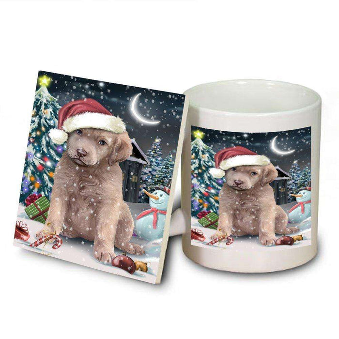 Have a Holly Jolly Chesapeake Bay Retriever Dog Christmas Mug and Coaster Set MUC0215