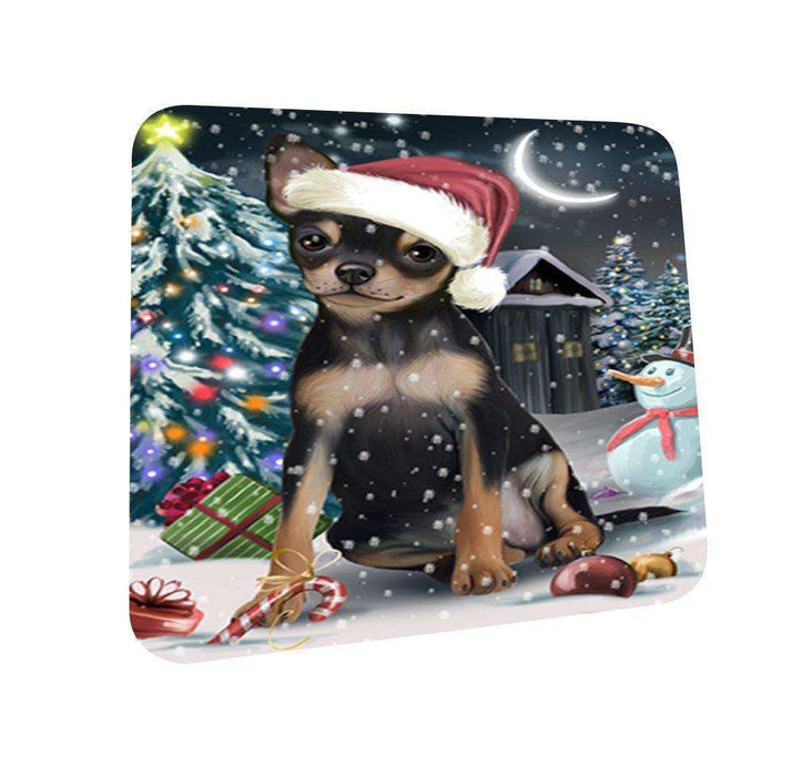 Have a Holly Jolly Chihuahua Dog Christmas Coasters CST014 (Set of 4)