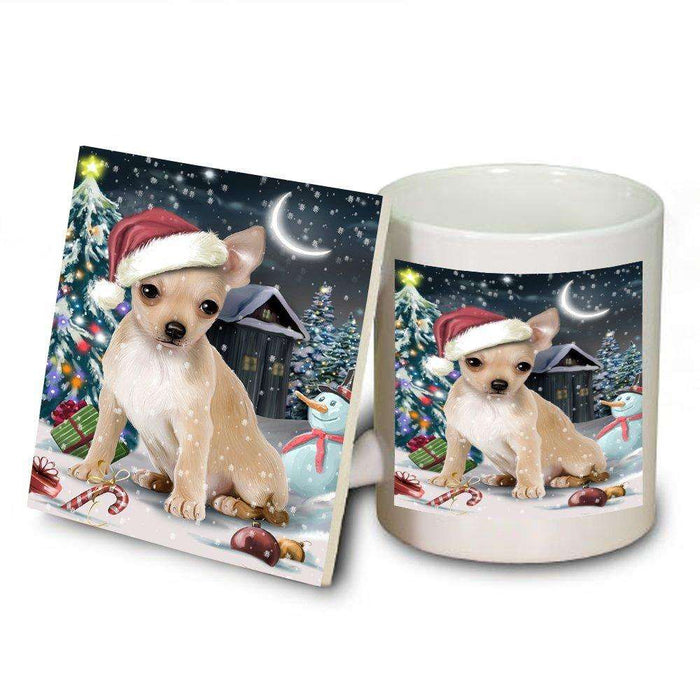 Have a Holly Jolly Chihuahua Dog Christmas Mug and Coaster Set MUC0105