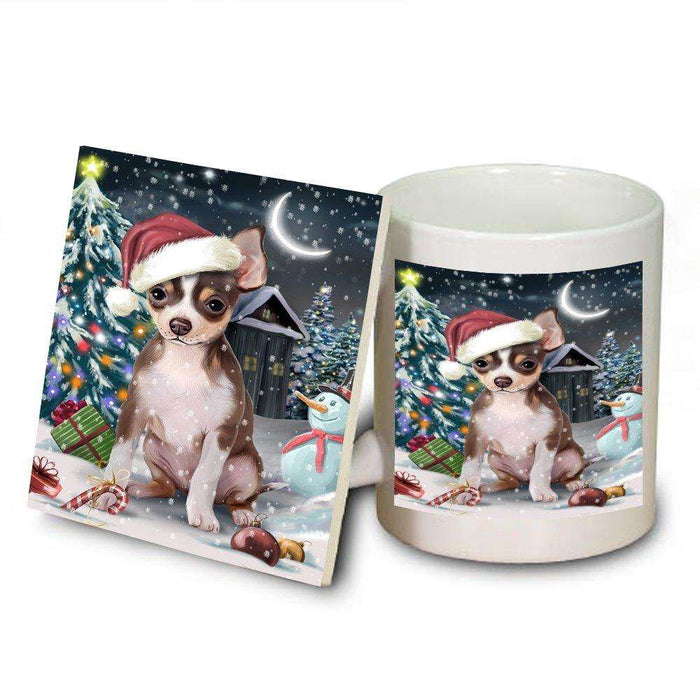 Have a Holly Jolly Chihuahua Dog Christmas Mug and Coaster Set MUC0106