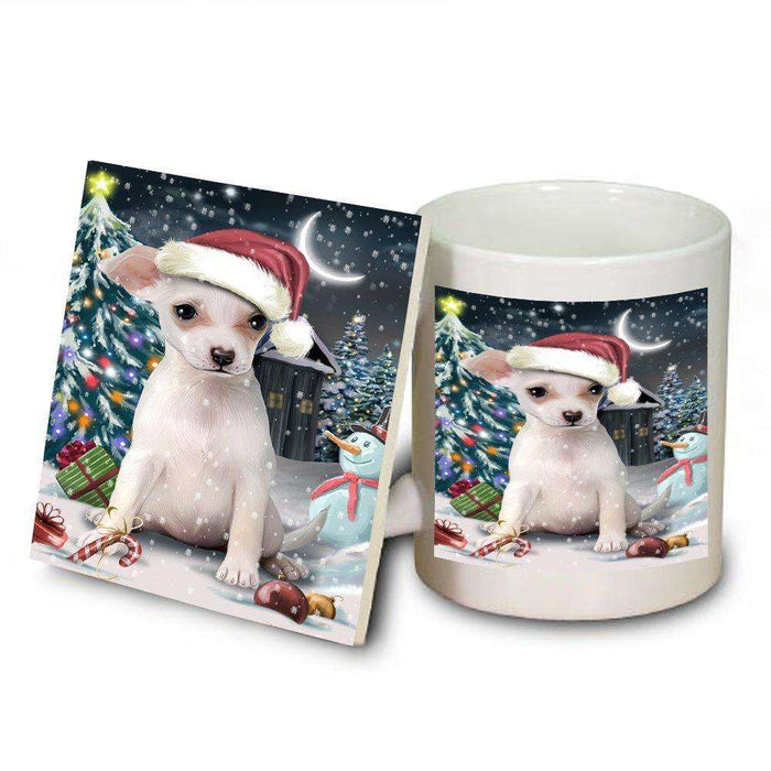 Have a Holly Jolly Chihuahua Dog Christmas Mug and Coaster Set MUC0107