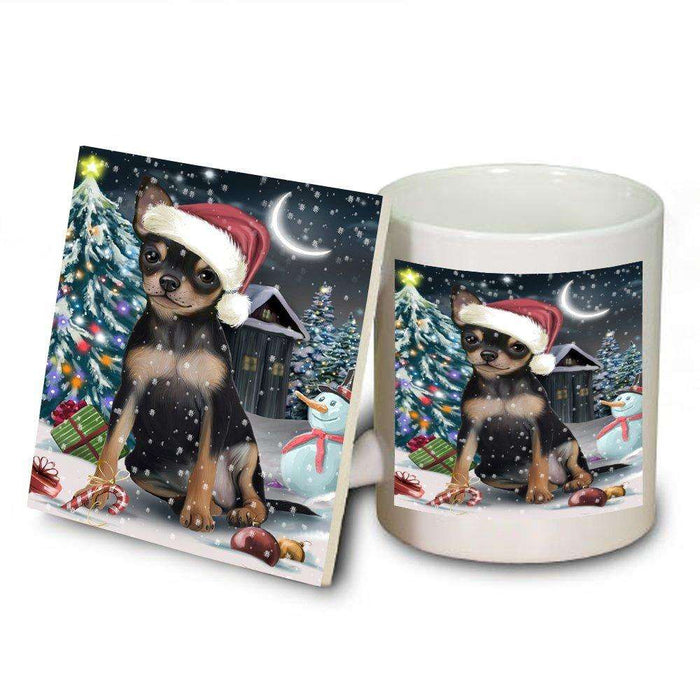 Have a Holly Jolly Chihuahua Dog Christmas Mug and Coaster Set MUC0108