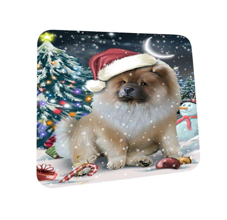 Have a Holly Jolly Chow Chow Dog Christmas Coasters CST015 (Set of 4)