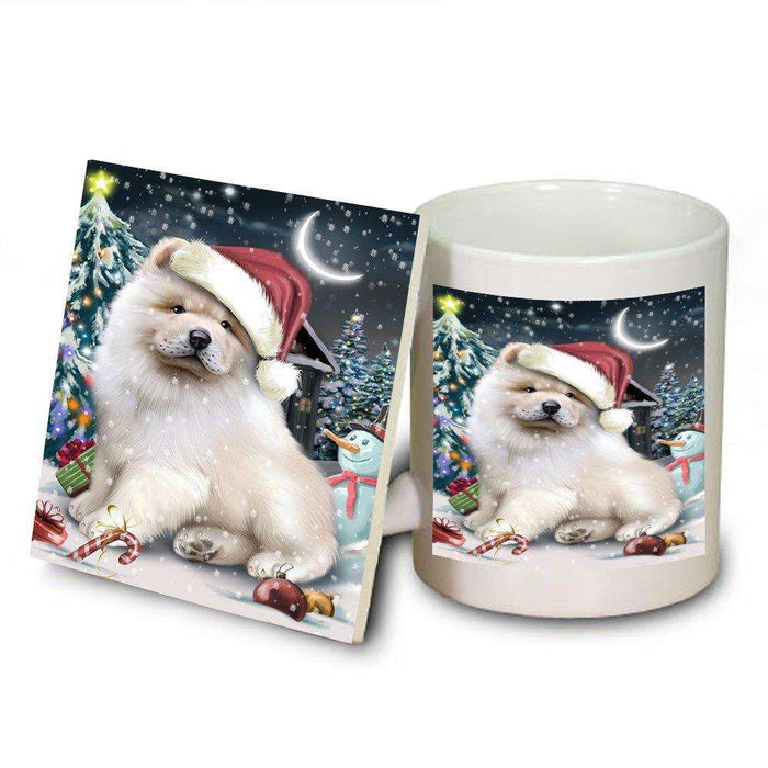 Have a Holly Jolly Chow Chow Dog Christmas Mug and Coaster Set MUC0111
