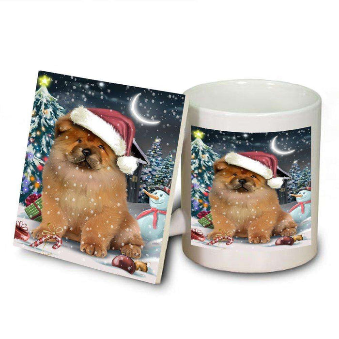 Have a Holly Jolly Chow Chow Dog Christmas Mug and Coaster Set MUC0112