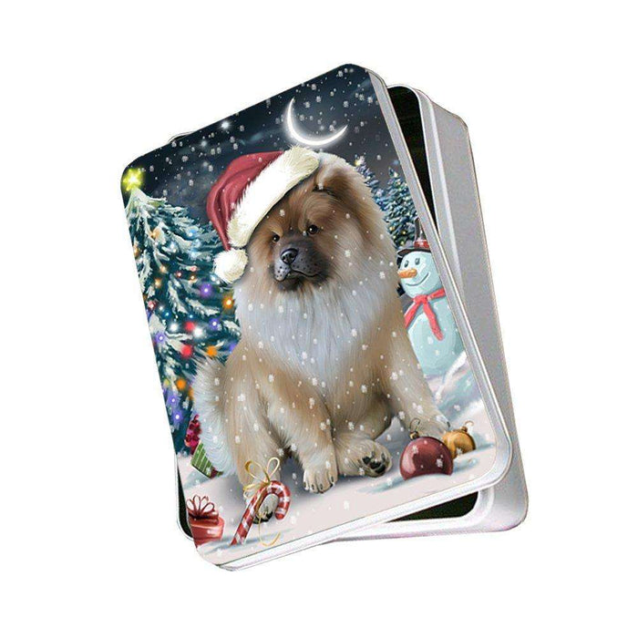 Have a Holly Jolly Chow Chow Dog Christmas Photo Storage Tin PTIN0109