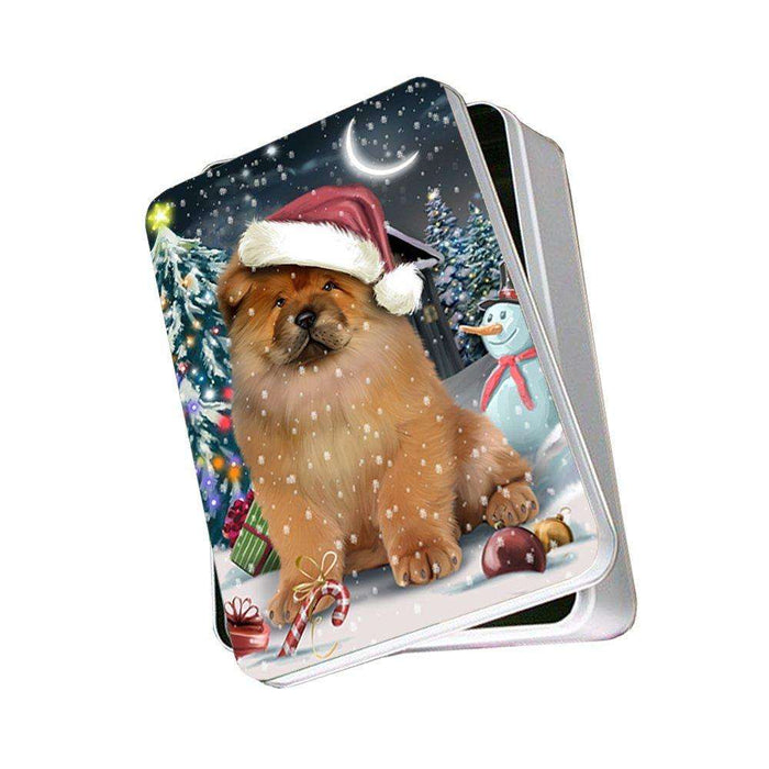 Have a Holly Jolly Chow Chow Dog Christmas Photo Storage Tin PTIN0112