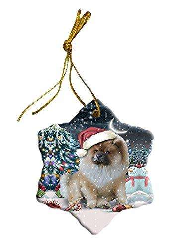 Have a Holly Jolly Chow Chow Dog Christmas Star Ornament POR2409