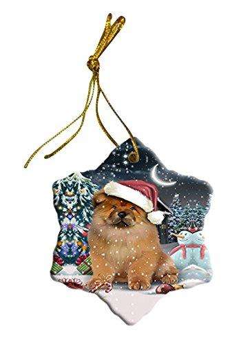 Have a Holly Jolly Chow Chow Dog Christmas Star Ornament POR2412