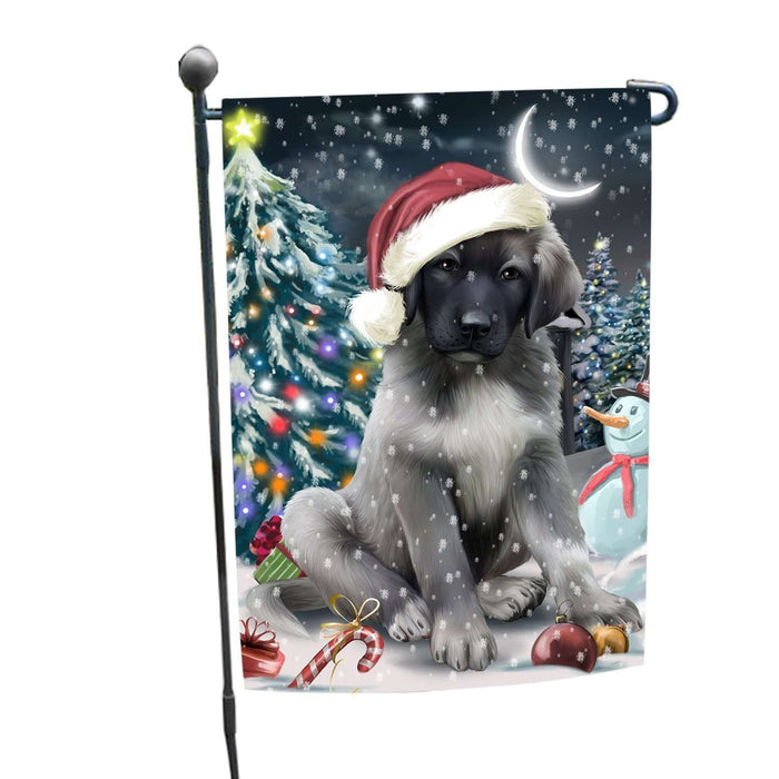 Have a Holly Jolly Christmas Anatolian Shepherd Dog in Holiday Background Garden Flag D013