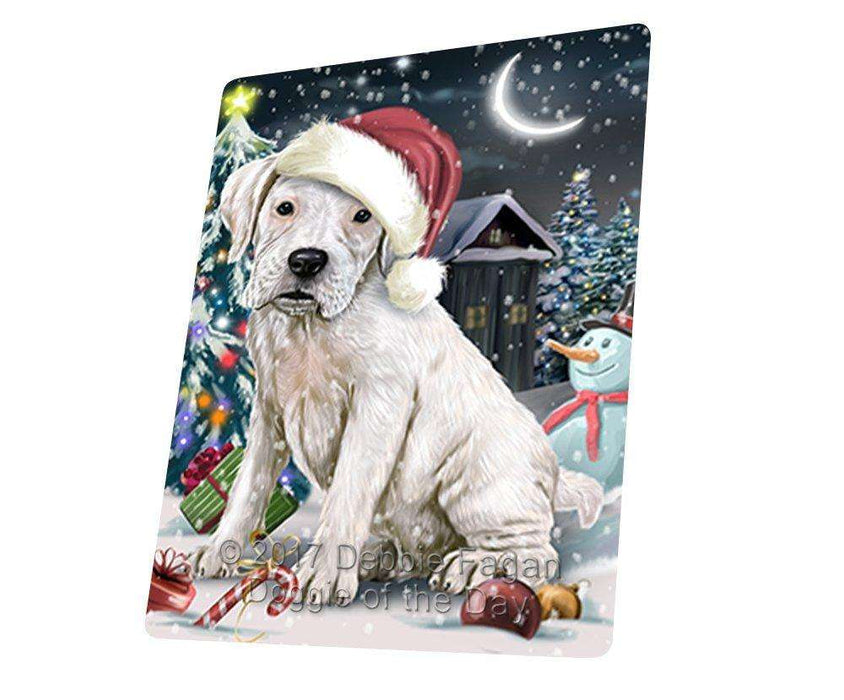 Have a Holly Jolly Christmas Boxer Dog in Holiday Background Large Refrigerator / Dishwasher Magnet D057