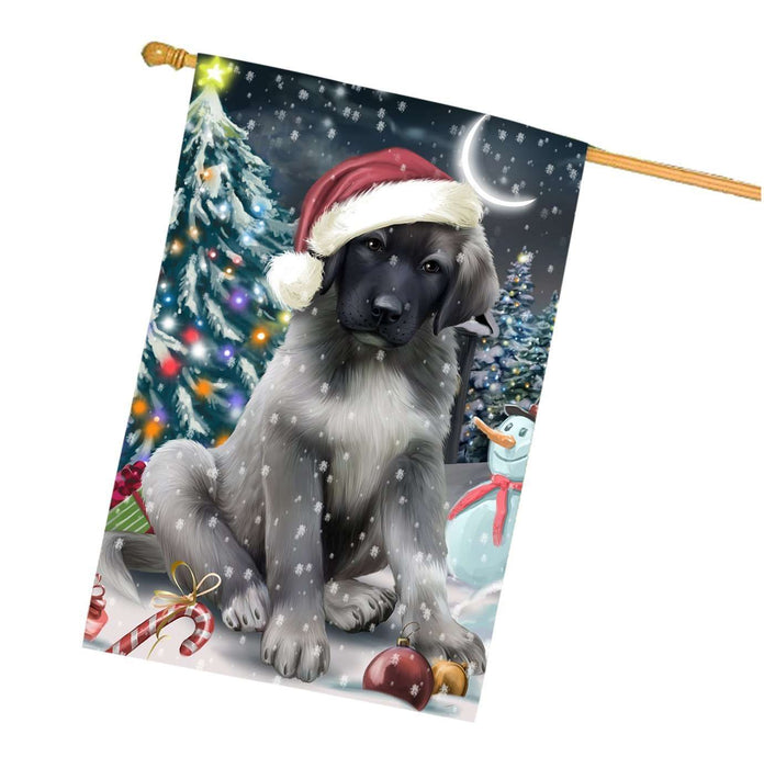 Have a Holly Jolly Christmas Happy Holidays Anatolian Shepherd Dog House Flag HFLG231