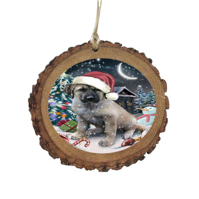 Have a Holly Jolly Christmas Happy Holidays Anatolian Shepherd Dog Wooden Christmas Ornament WOR48065