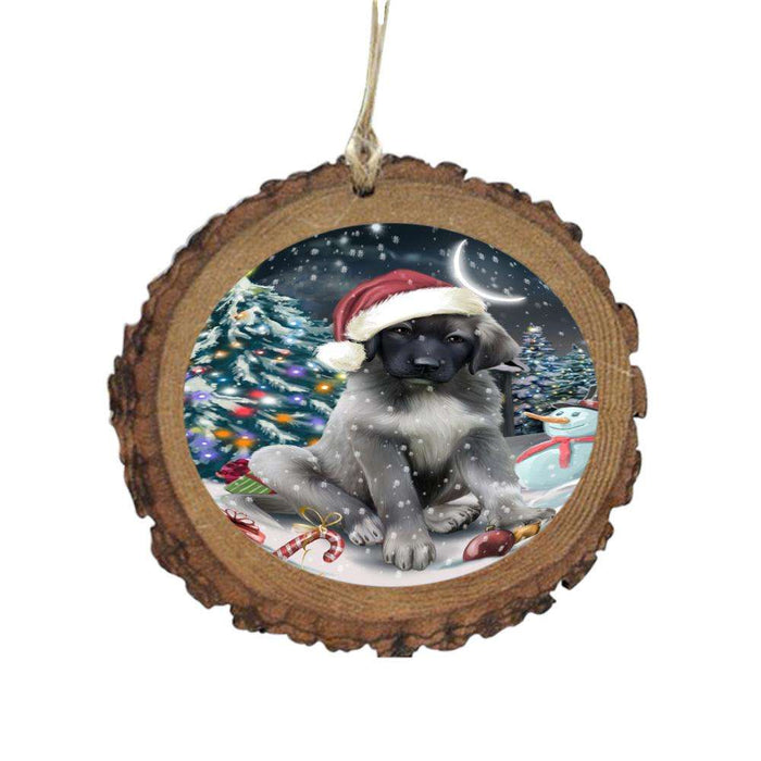 Have a Holly Jolly Christmas Happy Holidays Anatolian Shepherd Dog Wooden Christmas Ornament WOR48067