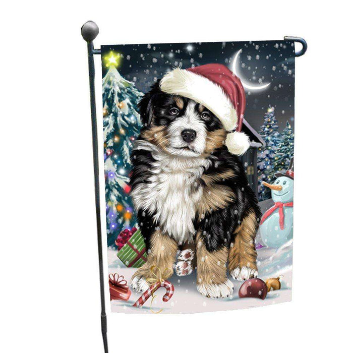 Have a Holly Jolly Christmas Happy Holidays Bernese Mountain Dog Garden Flag FLG259