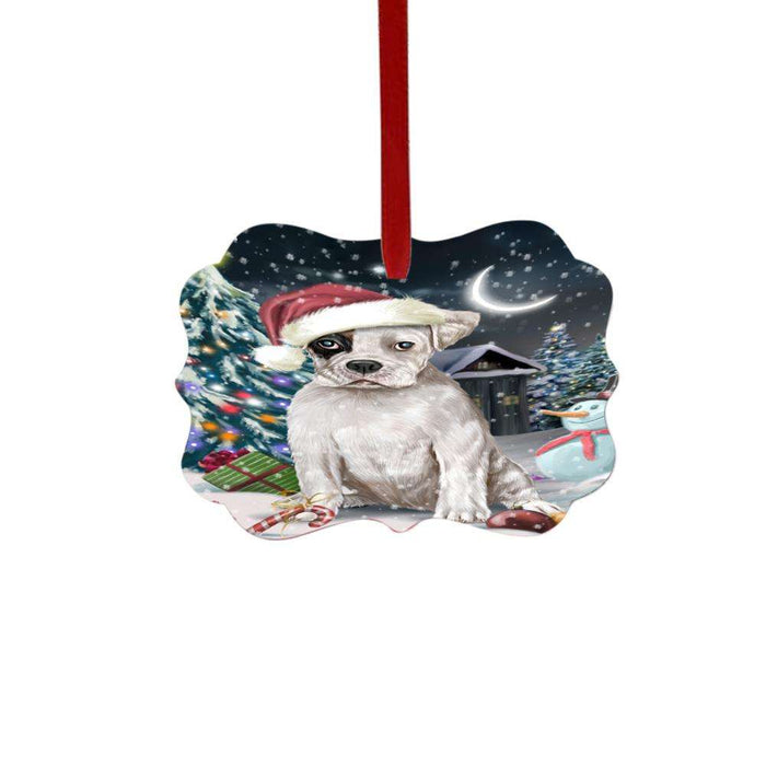 Have a Holly Jolly Christmas Happy Holidays Boxer Dog Double-Sided Photo Benelux Christmas Ornament LOR48051