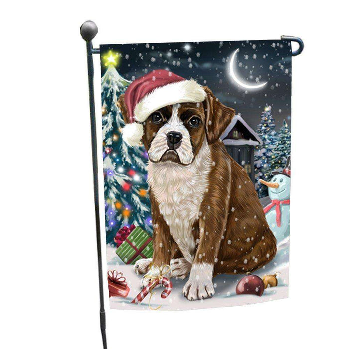 Have a Holly Jolly Christmas Happy Holidays Boxer Dog Garden Flag FLG267