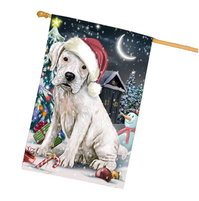 Have a Holly Jolly Christmas Happy Holidays Boxer Dog House Flag HFLG224