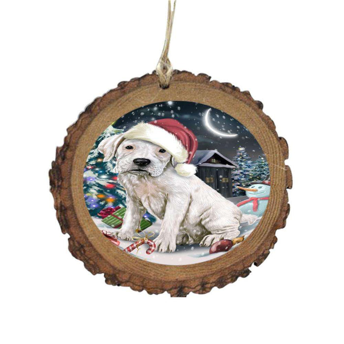 Have a Holly Jolly Christmas Happy Holidays Boxer Dog Wooden Christmas Ornament WOR48048