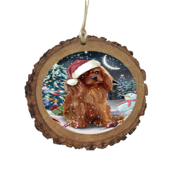 Have a Holly Jolly Christmas Happy Holidays Cavalier King Charles Spaniel Dog Wooden Christmas Ornament WOR48124