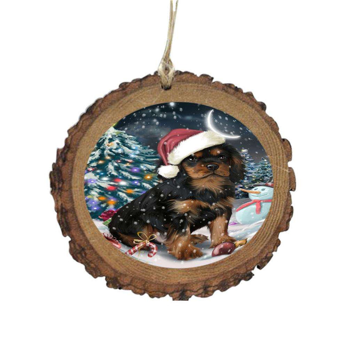 Have a Holly Jolly Christmas Happy Holidays Cavalier King Charles Spaniel Dog Wooden Christmas Ornament WOR48125