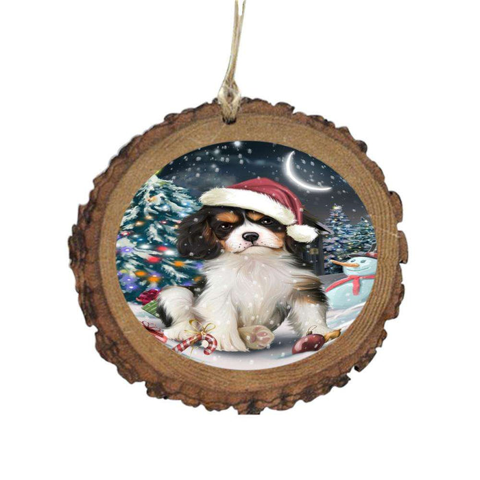 Have a Holly Jolly Christmas Happy Holidays Cavalier King Charles Spaniel Dog Wooden Christmas Ornament WOR48127