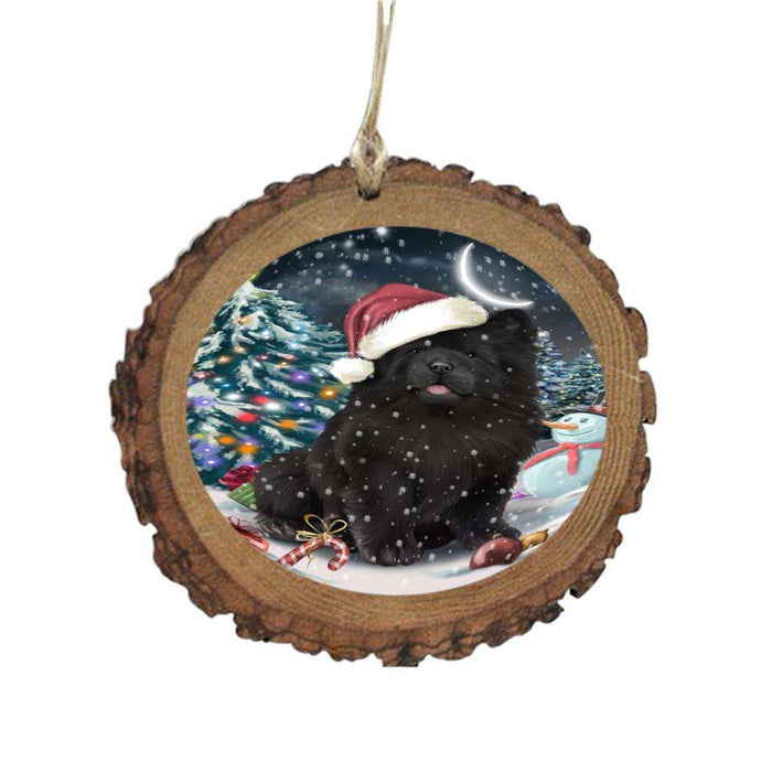 Have a Holly Jolly Christmas Happy Holidays Chow Chow Dog Wooden Christmas Ornament WOR48137