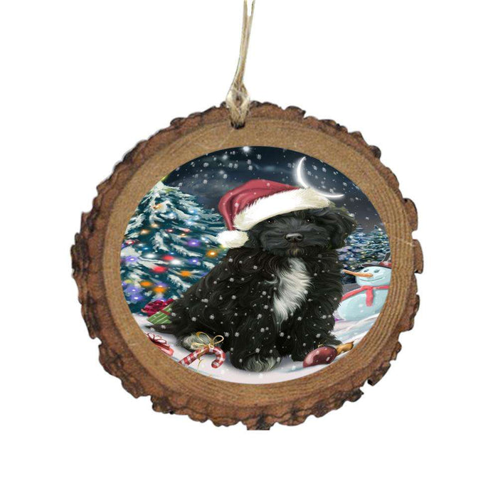 Have a Holly Jolly Christmas Happy Holidays Cockapoo Dog Wooden Christmas Ornament WOR48267