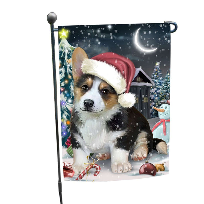 Have a Holly Jolly Christmas Happy Holidays Corgi Dog Garden Flag FLG229