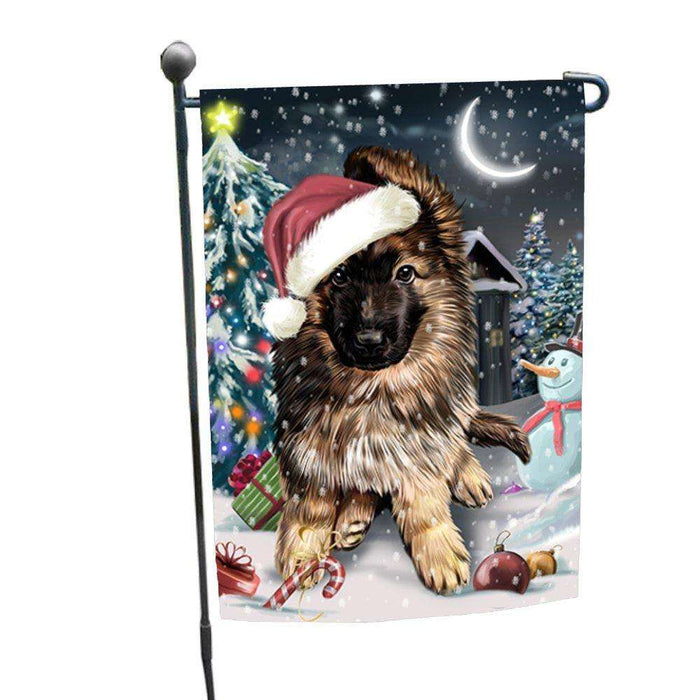 Have a Holly Jolly Christmas Happy Holidays German Shepherd Dog Garden Flag FLG279