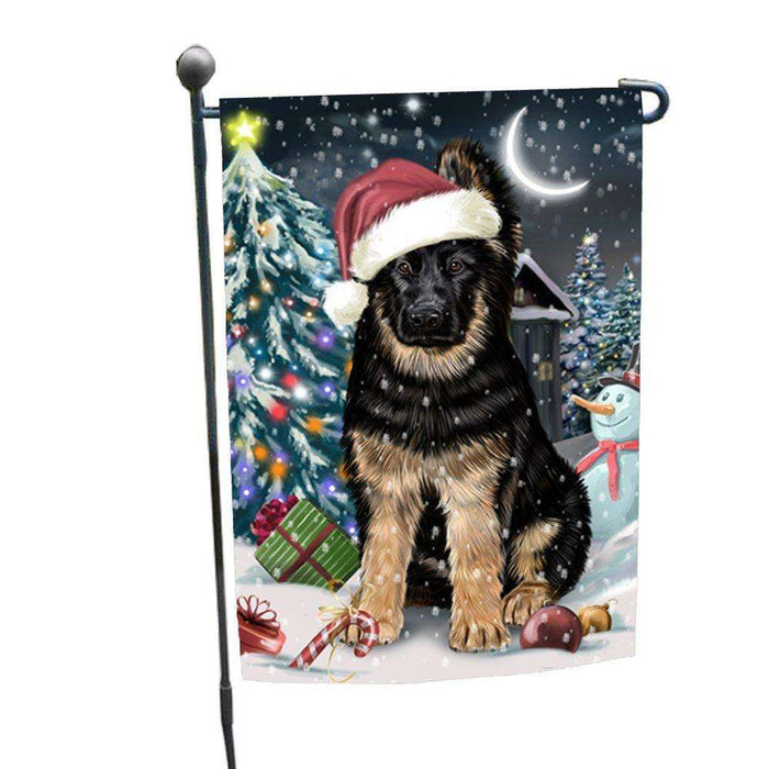 Have a Holly Jolly Christmas Happy Holidays German Shepherd Dog Garden Flag FLG280
