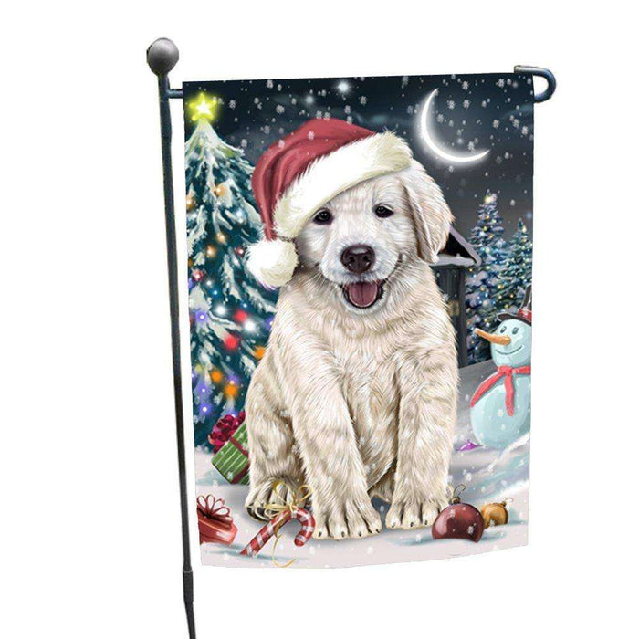 Have a Holly Jolly Christmas Happy Holidays Golden Retriever Dog Garden Flag FLG283