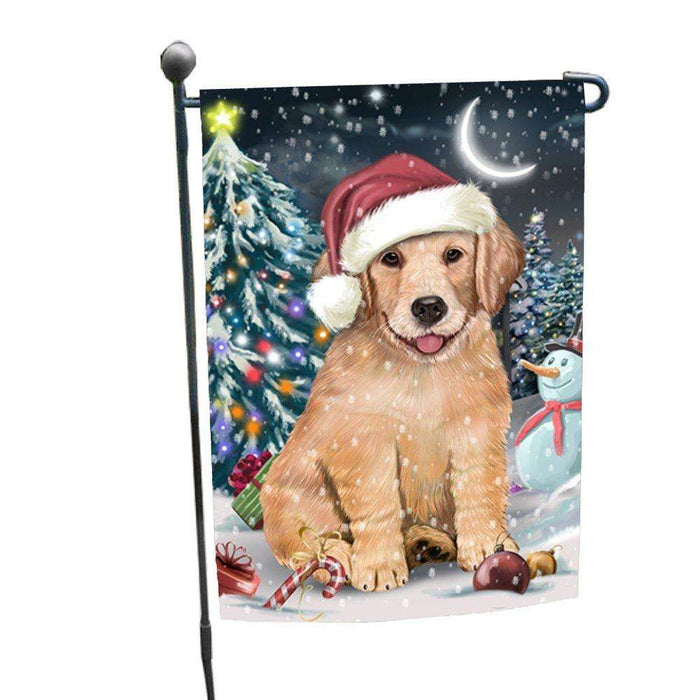 Have a Holly Jolly Christmas Happy Holidays Golden Retriever Dog Garden Flag FLG284