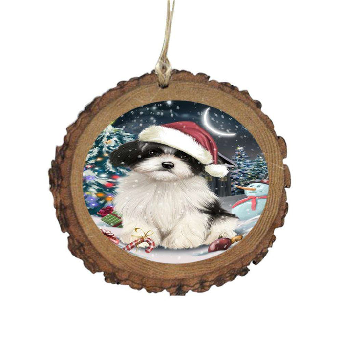 Have a Holly Jolly Christmas Happy Holidays Havanese Dog Wooden Christmas Ornament WOR48162