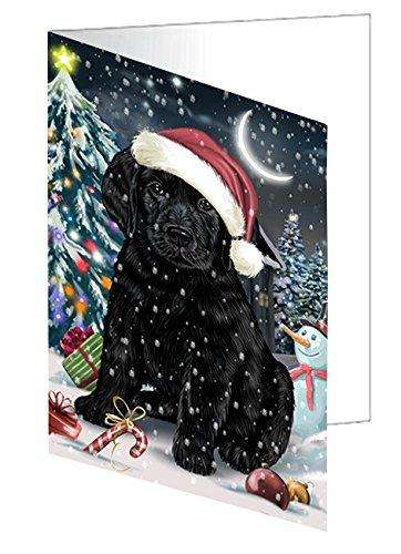 Have a Holly Jolly Christmas Happy Holidays Labrador Dog Handmade Artwork Assorted Pets Greeting Cards and Note Cards with Envelopes for All Occasions and Holiday Seasons GCD2840